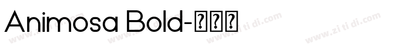 Animosa Bold字体转换